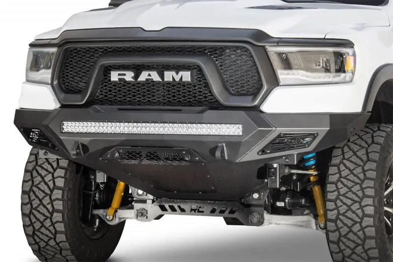 Addictive Desert Designs Stealth Fighter Front Bumper For 2019 Ram Rebel 1500 – Includes Parking Sensor Cutouts 1