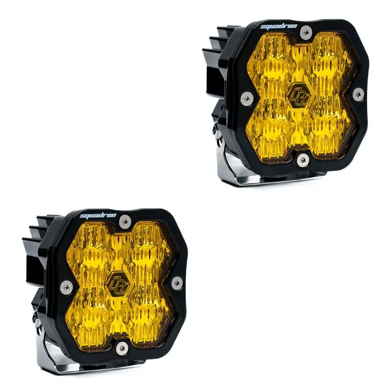 Baja Designs Squadron 2.0 Sport Led Cornering Lights (Pair) – Amber, No Harness Required 1