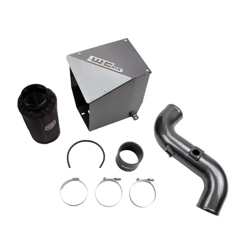 Wehrli Performance 4-Inch Cold Air Intake Kit For 2011–2016 Chevrolet Duramax Lml – Bengal Red Accents 1