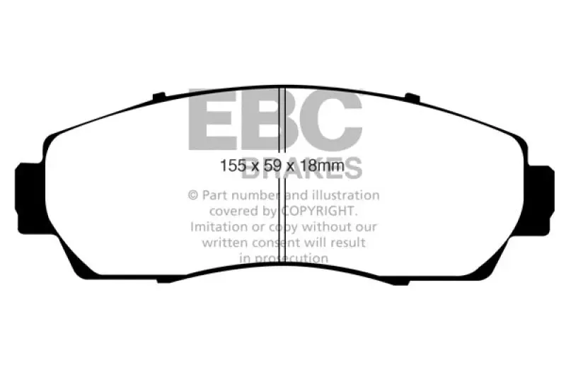 Ebc Ultimax2 Front Brake Pads For 2007–2009 Acura Rdx 2.3L Turbo 1