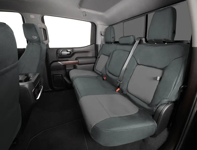 Covercraft Endura Precisionfit Front Seat Covers For 2019–2021 Chevrolet Silverado – Charcoal/Silver 1