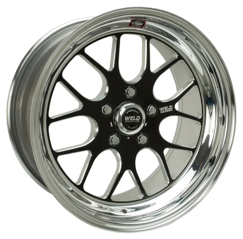 Weld S77 Black Forged Aluminum Wheel – 18×11.5", 5×4.75", 6.7" Backspace, Low Pad Design 1