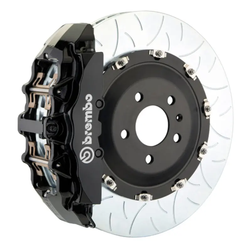 Brembo Gt Big Brake Kit – Front, 6-Piston Calipers, 380X34Mm Two-Piece Slotted Rotors, Black Finish – For 2010–2014 Ford F-150 Raptor 1
