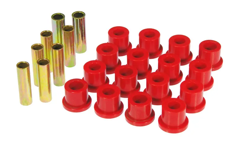 Prothane Rear Spring And Shackle Bushing Kit For 1968–1972 Ford F-250 2Wd – Red Polyurethane 1