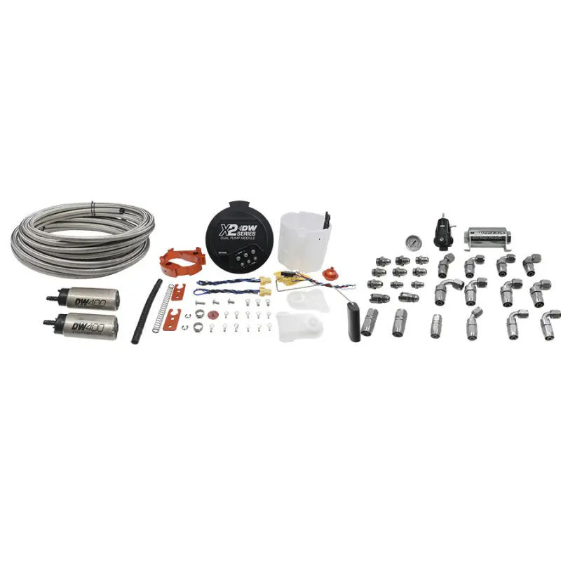 Deatschwerks X2 Series Dual-Fuel Pump Module For 2006+, Featuring Two Dw400 Pumps & Ptfe Return Plumbing 1