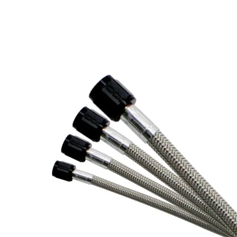 Nitrous Express 4An Stainless Steel Braided Hose – 10 Feet, Black Finish 1