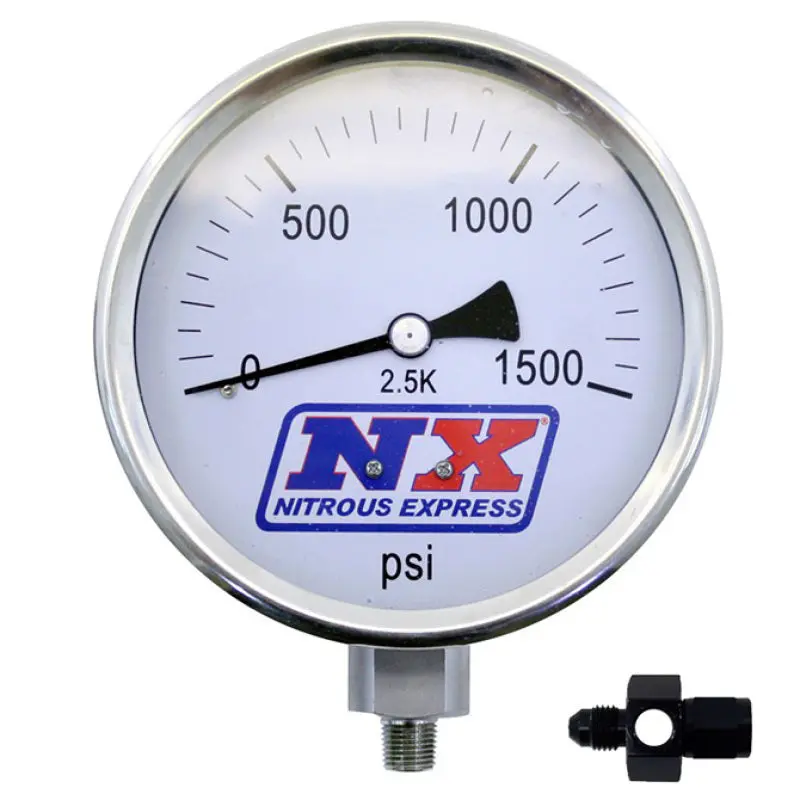 Nitrous Express 4-Inch High-Accuracy Nitrous Pressure Gauge With 8An Fitting 1