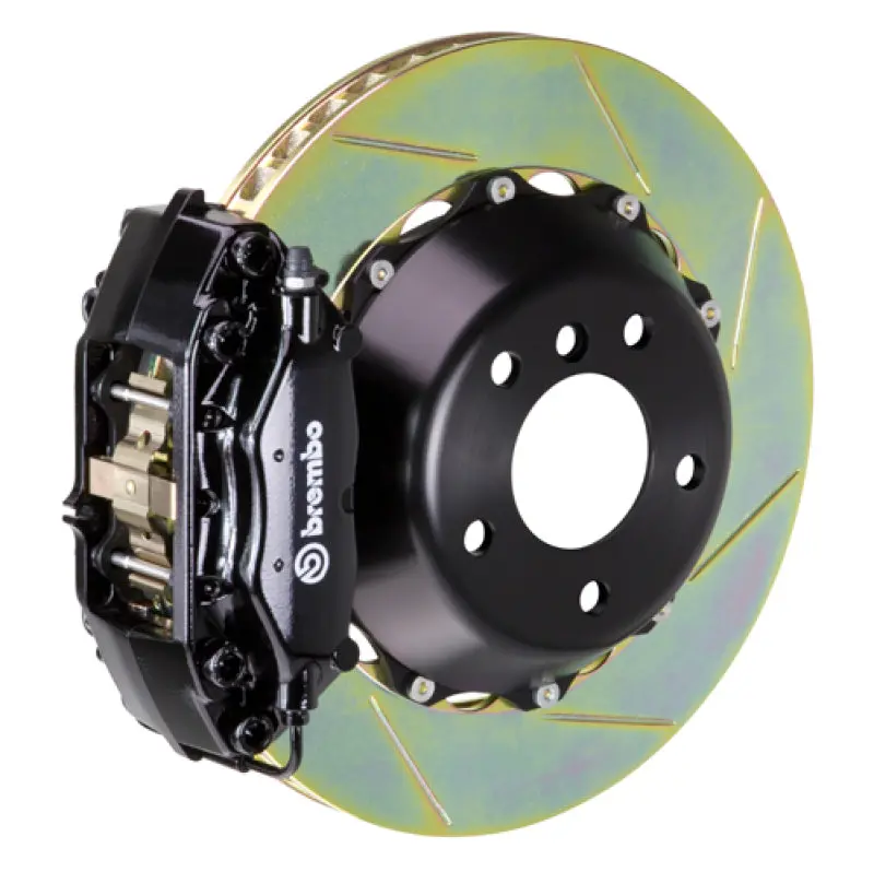 Brembo Gt Big Brake Kit – Rear, 345X28Mm Slotted Two-Piece Rotors, Cast Calipers, Black Finish (Excludes Pccb) 1