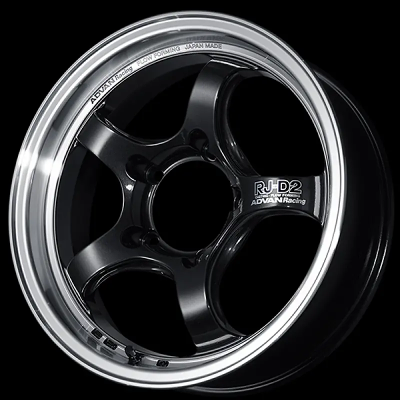 Advan Rg-D2 17X7.5 Inch Alloy Wheel With +30 Offset, 4X98 Bolt Pattern, 58Mm Hub Bore, Black Gunmetal Finish 1