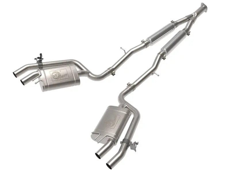 Afe Gemini Xv Cat-Back Exhaust System – 3-Inch Inlet To Dual 2.5-Inch Tips With Cut-Out Valve For 2018–2021 Kia Stinger 2.0L Turbo 1