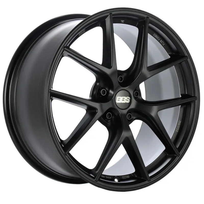 Bbs Ci-R Forged Aluminum Wheel – 20×9.5", Et51.5 Offset, Satin Black Finish (Face 2 Design) 1