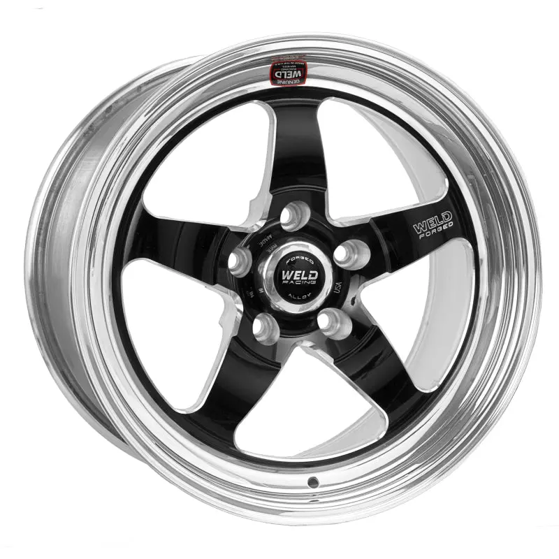 Weld S71 Black Forged Aluminum Wheel – 18×12", 5×4.5", 5.6" Backspace, High Pad Design 1