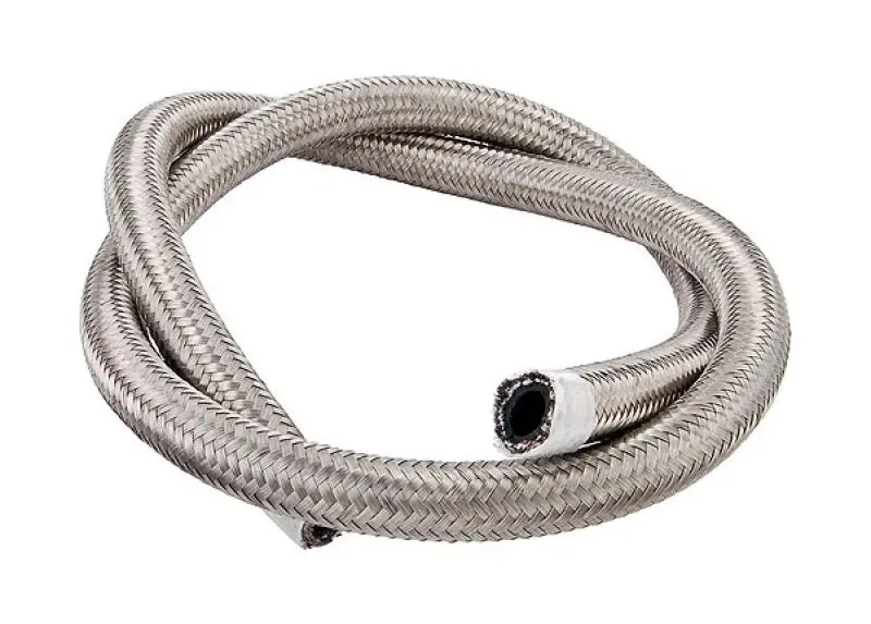 Torque Solution -6An Stainless Steel Braided Hose — 20 Ft Length, 0.34 In Id 1