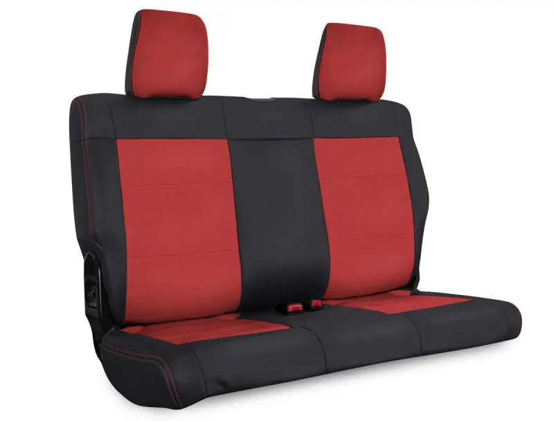 Prp Black-And-Red Rear Seat Cover For 2008–2010 Jeep Wrangler Jk Unlimited (4-Door) 1