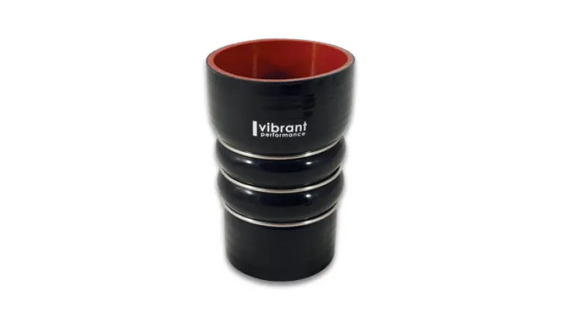 Vibrant 4-Ply Aramid-Reinforced Silicone Coupling Hose – 3.25” X 3” Cac Transition, Black 1