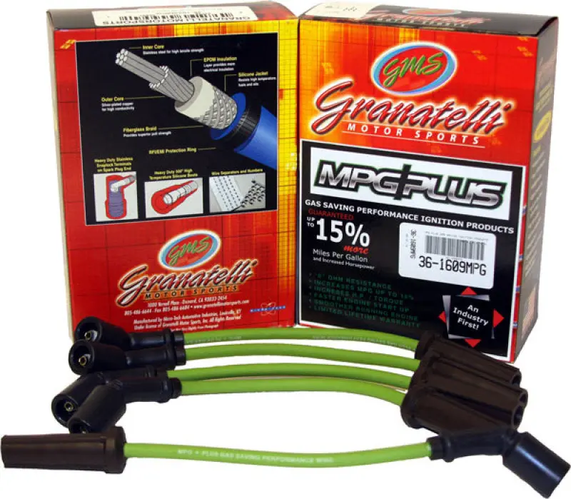 Granatelli Mpg Plus Ignition Wire Set – Enhanced Efficiency For 1997–2002 Mitsubishi Mirage 1.5L 4-Cylinder 1