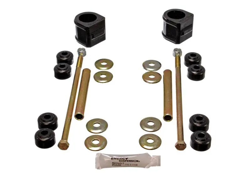 Energy Suspension Front Stabilizer Bar Bushings For Gm Vehicles – Black Polyurethane 1