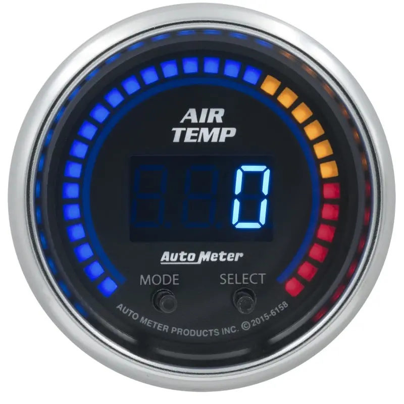 Autometer Cobalt Digital Air Temperature Gauge – 2-1/6" Display, 0–300°F Range 1