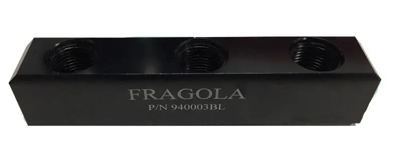 Fragola -10An Female Three-Port Fuel Pressure Log – Precision Monitoring Fitting 1