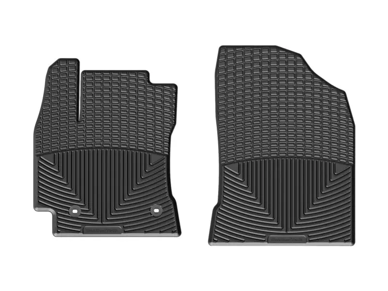 Weathertech Custom-Fit Front Floor Mats – Rubber, Black For 2014+ Toyota Corolla 1