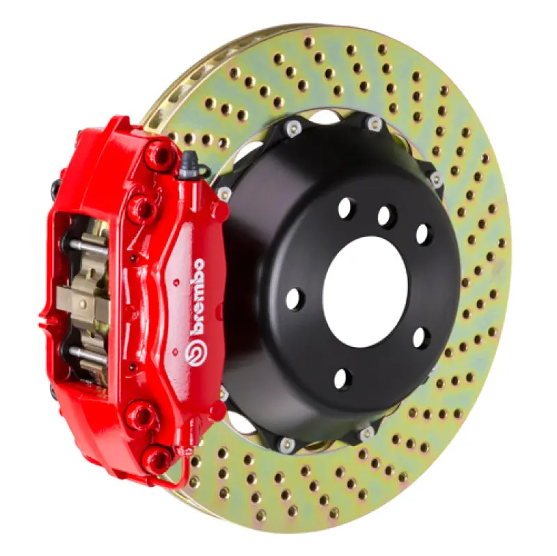 Brembo Gt Big Brake Kit – Rear 4-Piston Calipers With Drilled 345X28 Mm Rotors For Mitsubishi Lancer Evo X (2008–2015) 1