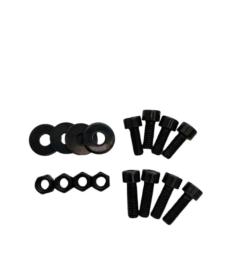 Sparco Bottom-Mount Seat Spacer Hardware Kit – Black Zinc Coated 1
