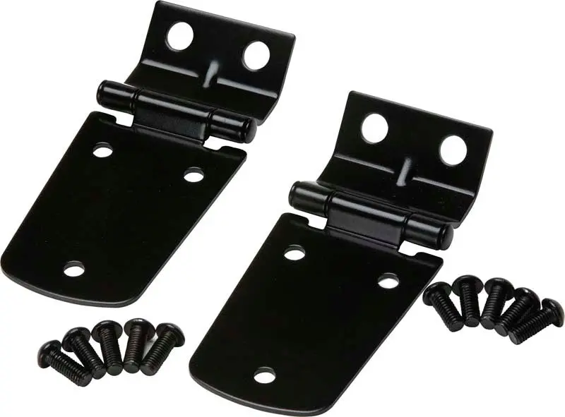 Kentrol Hood Hinge Pair – Powder-Coated Black, For 1997–2006 Jeep Wrangler Tj 1