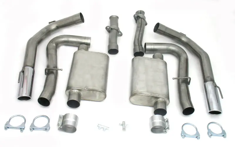 Jba Dual Rear Exit Cat-Back Exhaust System – Stainless Steel, Fits 1999–2004 Ford Mustang Cobra Irs 4.6L 4V 1