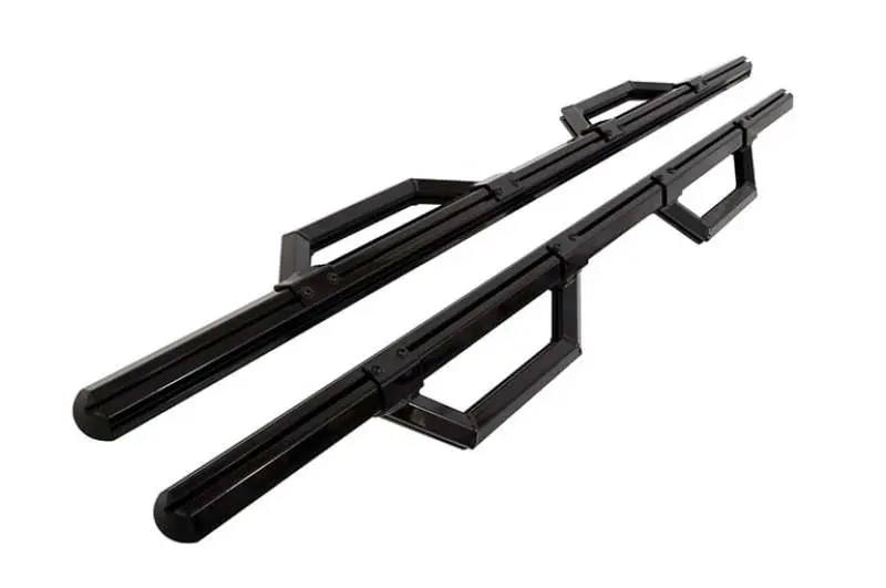 Deezee Hex Series Black Super Cab Side Steps For Full-Size Trucks (1999–2023 Chevrolet, Gmc, Dodge, Ford) 1