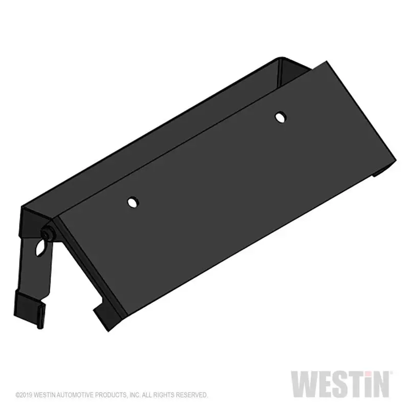 Westin Winch Mount License Plate Relocator – Black Powder-Coated Steel Bracket 1