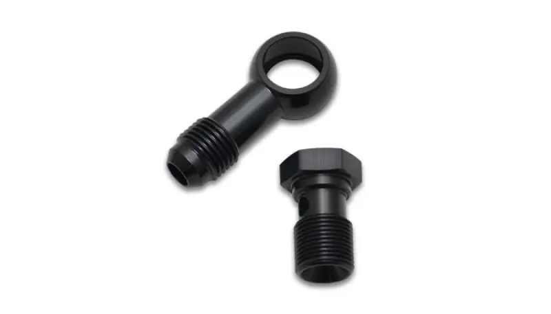 Vibrant -8An Aluminum Male Banjo Adapter – 9/16-20 Thread, Single-Bolt Configuration 1