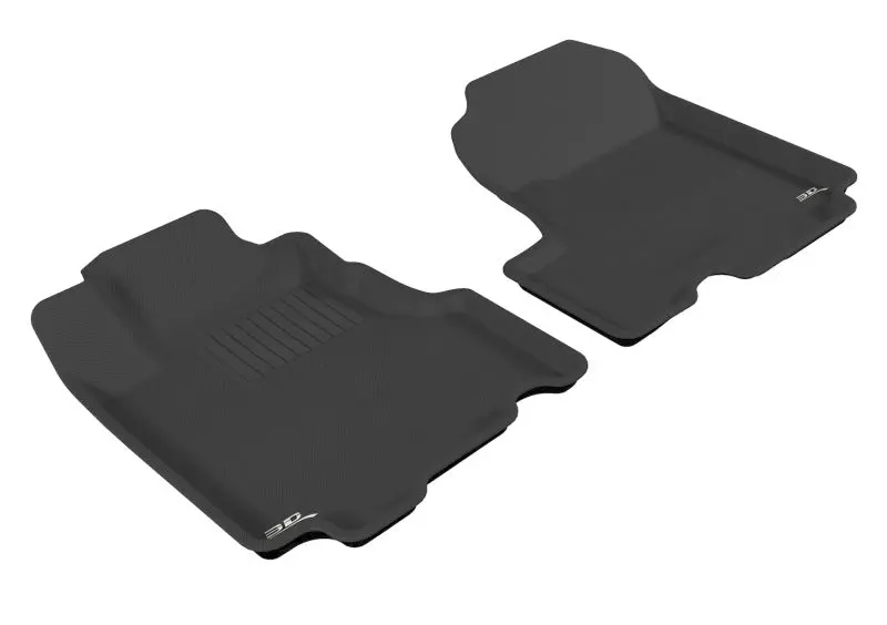 3D Maxpider Kagu Custom Floor Mat – First Row, Black, Designed For 2007–2011 Honda Cr-V 1