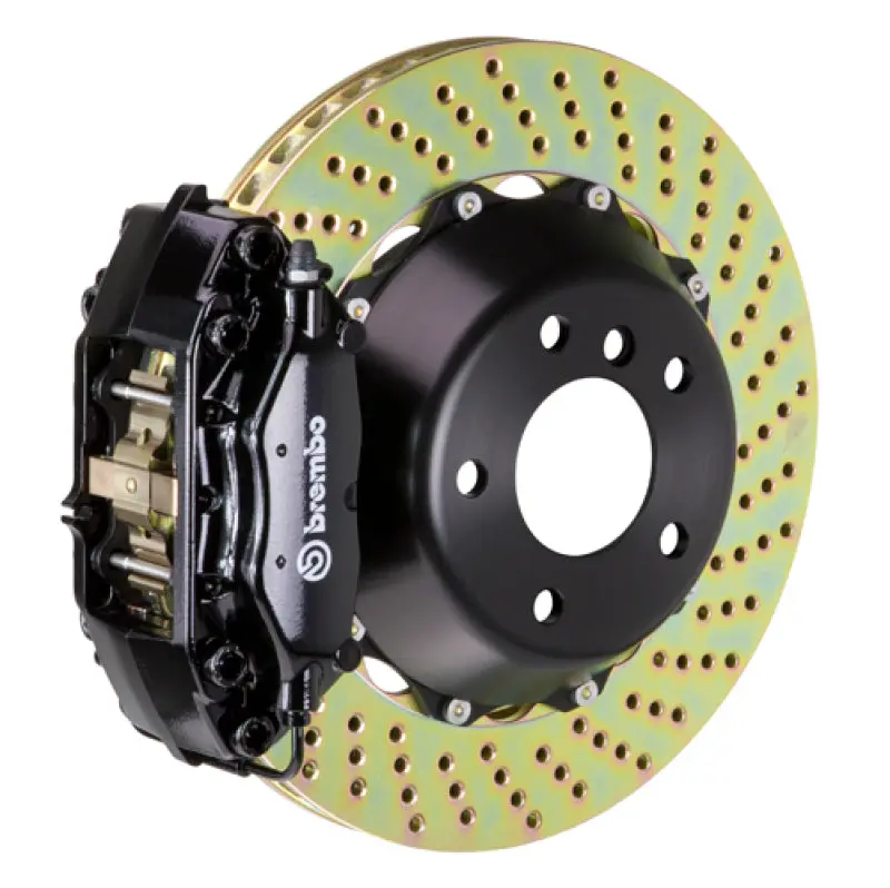 Brembo Gt Big Brake Kit For Porsche Cayman (2005–2012) – Rear, 4-Piston Cast Calipers With 345X28Mm Drilled Two-Piece Rotors 1
